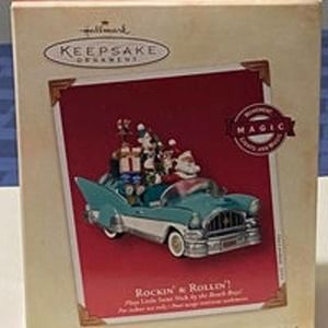 New Hallmark Ornament Rockin' & Rollin'! Magic Movement, Lights, And Music‎